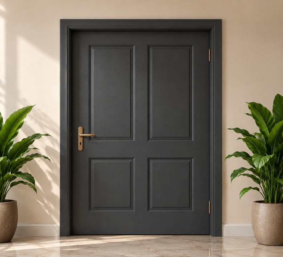 Modern grey door